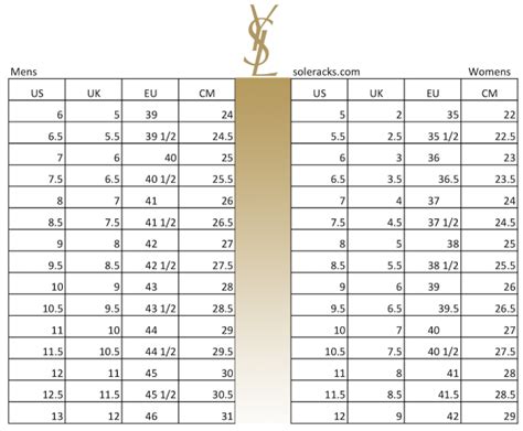 ysl shoe|ysl shoes size chart.